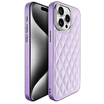 KST DESIGN iPhone 13 Pro Max -suojakotelo Nahkapinnoitettu PC+TPU Puhelinkotelo Tikkikuvio, Mattapintainen Sisäpuoli