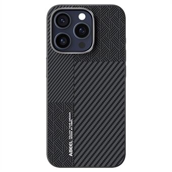 ABEEL iPhone 13 Pro Max -suojakuori PC + TPU + alumiiniseos + PU-nahka puhelinkotelo, yhteensopiva MagSafen kanssa