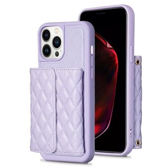 BF23-tyylinen iPhone 13 Pro Max -korttipidike Nahka+TPU-kotelo Kickstand puhelimen suojus