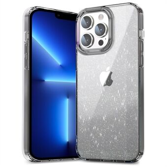 Takakuori iPhone 13 Pro Max 6,7 tuuman PC+TPU Glitter Powder Clear IMD-matkapuhelimen suojakuorelle