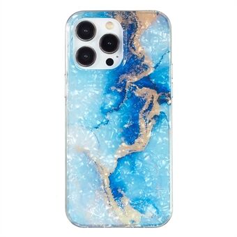 IPhone 13 Pro Max 6,7 tuuman kotelolle pudotuksen estävä puhelinsuoja IMD Marble Flower Shell Pattern TPU -puhelimen kansi