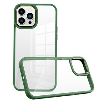 IPhone 13 Pro Max Hybrid Clear Case PC + TPU metallilinssin kehyksen suojaava puhelimen suojakuori