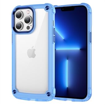 IPhone 13 Pro Max 6,7 tuuman PC+TPU Clear Phone Case Alloy Lens Frame Iskunkestävä suojakuori