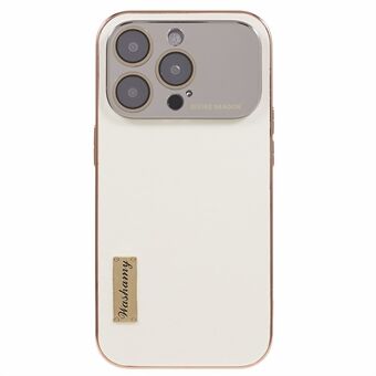 IPhone 13 Pro Max Galvanoitu puhelinkotelo Waxy aito lehmännahalla päällystetty TPU+PC-kuori