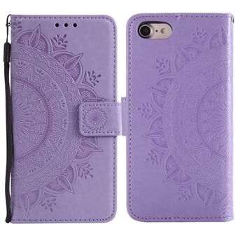 Imprint Flower Leather Wallet -puhelinkotelo Stand iPhone 7:lle 4,7 tuumaa/8 4,7 tuumaa/SE (2020)/SE (2022)