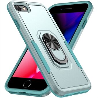 Defender Series PC + TPU Cellphone Case for iPhone 7 / iPhone 8 / iPhone SE 2020/2022, Phone Cover with Foldable Ring Kickstand