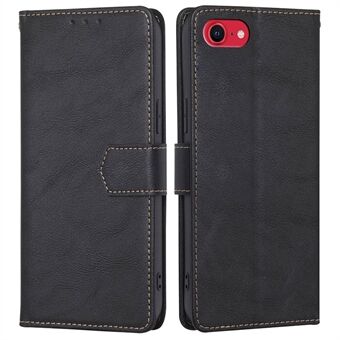 For iPhone 7 / iPhone 8 / iPhone SE 2020/2022, Waterproof Leather Phone Case RFID Blocking Magnetic Closure Anti-scratch Cellphone Cover with Wallet Stand