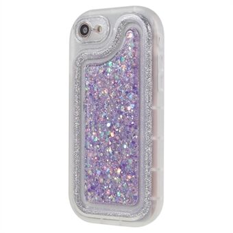 Glitter-puhelinkotelo iPhone 7 / 8 4,7 tuumalle / SE (2020) / (2022), pehmeä TPU Epoksi iskunkestävä kansi