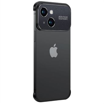 IPhone 14:n kehyksettömälle puhelinkuorelle alumiiniseoksesta valmistettu linssikehys linssi TPU takakuori