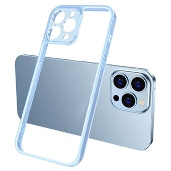 TPU-puskurin karkaistu lasi takakuori iPhone 14:lle 6,1 tuumaa, putoamissuojattu läpinäkyvä puhelimen kansi