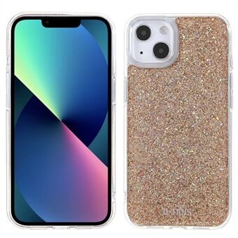 DFANS iPhone 14 6,1 tuuman iskunkestävälle kotelolle Täysi glitterillä koristeltu suojakuori PC + TPU Hybrid Anti-Drop -kotelo