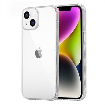 LEEU DESIGN iPhone 14 6D Sound Hole -pudotuksenkestävälle ilmatyynylle TPU-takakotelo pölytulpalla