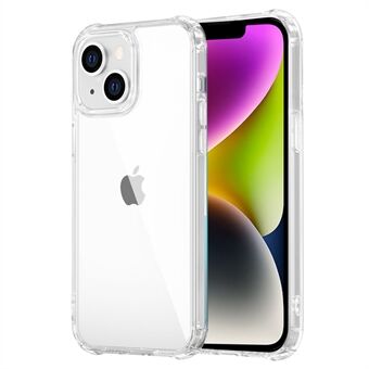 LEEU DESIGN Kristallinkirkas puhelinkuori iPhone 14:lle putoamista estävä suojakuori, karkaistu lasi Takaosa TPU-puhelinkotelo 6D-stereoäänirei\'illä