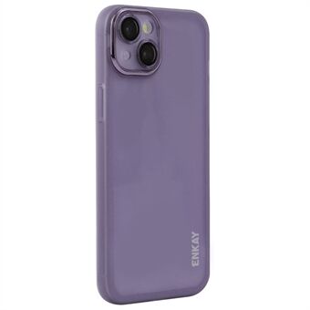 ENKAY HAT PRINCE iPhone 14 Kotelo Mattapintainen TPU Puhelimen Suojaus Linssisuojaimella