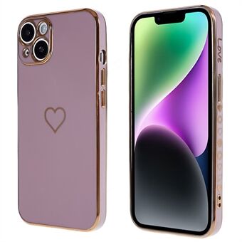 IPhone 14 -puhelinkotelolle Heart Pattern 6D Galvanoitu TPU-suojapuhelinkotelo