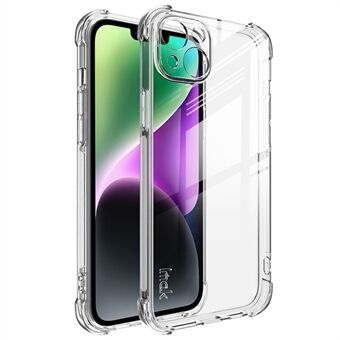 IMAK iPhone 14 Soft TPU -puhelimen takakuori Iskunkestävä neljän kulman turvatyynykotelo