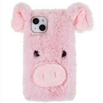 IPhone 14:lle Cute Pehmo Cartoon Pig Soft TPU Suojakotelo Puhelimen takakuori