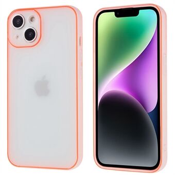 IPhone 14:lle Anti-sormenjälkiä matte TPU-matkapuhelimen suojakuori Valoava Noctilucent Frame -puhelinkotelo