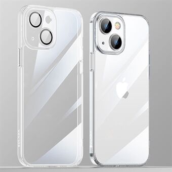 SULADA Crystal Steel -sarja iPhone 14 TPU:lle + karkaistu lasi, pudotuksenkestävä linssin suojakotelo