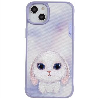 NIMMY Big Eyes Pet Series iPhone 14:lle kirjonta sarjakuva Eläinpuhelinkotelo PU-nahkapäällysteinen PC + TPU-iskunkestävä takakansi