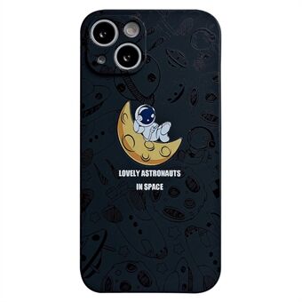 IPhone 14 Space Astronaut Pattern TPU -puhelinkotelolle Tarkka leikkaus Scratch takakansi