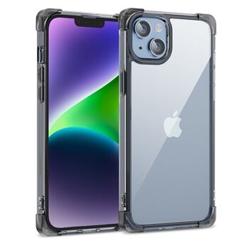 IPhone 14:lle Four Corner huurrettu iskunkestävä kansi TPU + akryyli Scratch puhelinkotelo