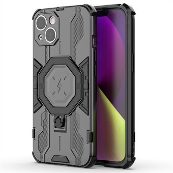 iPhone 14 PC+TPU Puhelimen Kotelo Rengasjalustalla Suojakansi