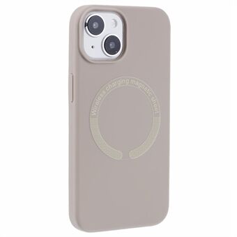 BJT Series iPhone 14 Magneettinen Puhelinkotelo TPU+Silikoni Kankainen Vuori Takaosa