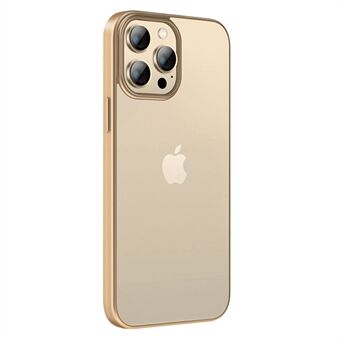 X-LEVEL iPhone 14 Pro 6,1 tuuman Nature Color -sarjan putoamisen estävälle puhelinkuorelle Korkean läpäisevyyden TPU + galvanointikehys Scratch takakansi