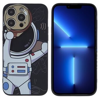 IPhone 14 Pro 6,1 tuuman Astronaut Pattern Printing Joustava TPU iskunkestävä kansi Tarkat leikkaukset puhelinkotelo