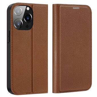 DUX DUCIS Skin X2 Series iPhone 14 Pro 6,1 tuuman magneettinen automaattisesti imeytyvä PU-nahkainen puhelinkotelo, pudotuksenkestävä kansi korttipaikoilla