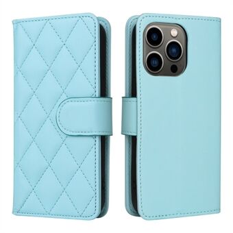 IPhone 14 Pro 6,1 tuuman puhelimen Flip Wallet Case Rhombus -painettu PU-nahkainen matkapuhelintelineen Stand