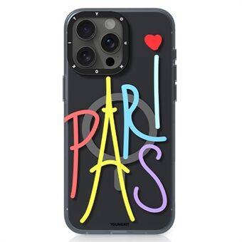 YOUNGKIT Paris Series For iPhone 14 Pro Kotelo PC+TPU IMD Puhelimen Suojus Yhteensopiva MagSafe:n Kanssa