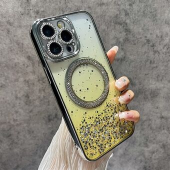 IPhone 14 Pro Magneettikuori Glitter Kiiltävä TPU + PC Puhelimen Suojaava Kuori Pudotuksen Suojaukseen