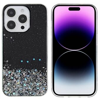 IPhone 14 Pro Starry Sky Epoksi matkapuhelimen kuoren suojus Pehmeä TPU Iskunkestävä Scratch Sparkle Suoja