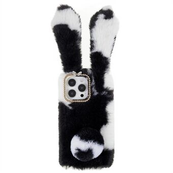 IPhone 14 Pro Iskunkestävä Käsintehty Fluffy Furry Bunny TPU Shell Cute Rabbit Suojakotelo