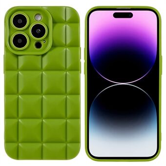 Pudotussuojattu puhelimen kuori iPhone 14 Pro, TPU puhelinkuorelle Rhombus Texture Wave kupera pinta