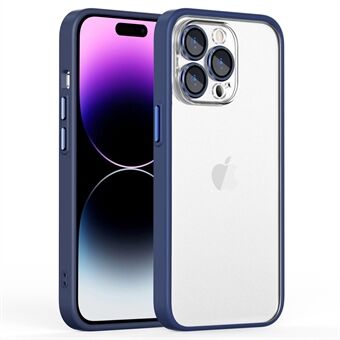 IPhone 14 Pro :lle metallirengaslasilasilinssisuojapuhelinkotelo Ring PC + TPU-suojakuori