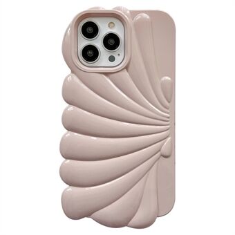 Seashell Shape -puhelinkotelo iPhone 14 Pro , kiiltävä pinta, pehmeä TPU-puhelimen suojakuori