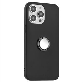 Matkapuhelimen suojus iPhone 14 Pro Ring Kickstand Matte TPU -puhelinkotelon tuki Automagneettikiinnitys