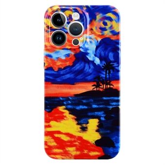 IPhone 14 Pro Sunset Pattern Printing -matkapuhelinkotelolle, kova PC-pudotuksenkestävä kansi