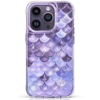 KINGXBAR Fish Scale Series iPhone 14 Pro -puhelinkotelolle Scratch TPU+PET IML -kuori