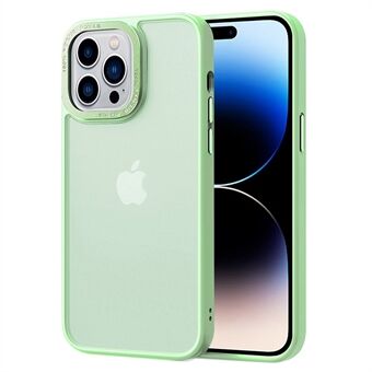 IPhone 14 Pro: lle läpikuultava mattapintainen PC+TPU-kotelo metallikamerarunko ihokosketuspuhelimen suojus