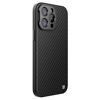 NILLKIN Carboprof suojakuori iPhone 14 Pro , TPU+Aramid Fiber Camera Kickstand puhelimen suojakuori, yhteensopiva MagSafen kanssa