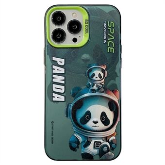 IPhone 14 Pro Panda Astronaut värikäs kuviotulostus PC+TPU putoamisen estävä puhelimen kansi