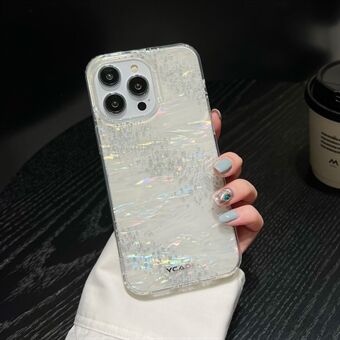 YCADEN iPhone 14 Pro Gradient -puhelinkotelolle Glitter TPU Shell Grain -takakansi