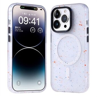 iPhone 14 Pro Kotelo Värikkäät Pilkut Design TPU+PC Puhelimen Suojakuori Yhteensopiva MagSafen kanssa