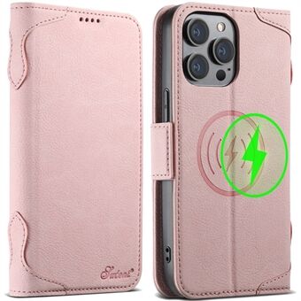 SUTENI J07 <i>For iPhone 14 Pro Case Compatible with MagSafe Anti-scratch Litchi Texture Phone Cover</i>