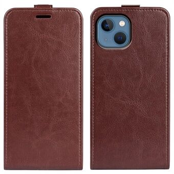 IPhone 14 Plus 6,7 tuuman iskunkestävä pystysuora läppäkotelo Crazy Horse Texture PU-nahkainen magneettilukko puhelimen suojus korttitelineellä