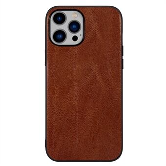 IPhone 14 Plus 6,7 tuuman kulutusta kestävälle pudotuksenkestävälle Crazy Horse Texture -puhelinkotelolle aito lehmännahkainen nahkapäällysteinen PC + TPU-suojakuori